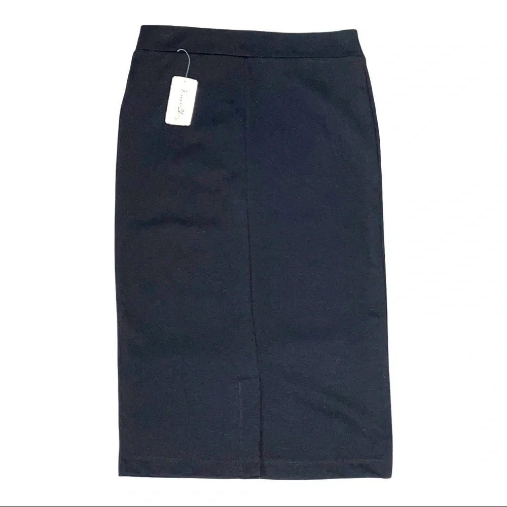 FOREVER 21 vintage knee-length black skirt. Size M - Picture 2 of 8